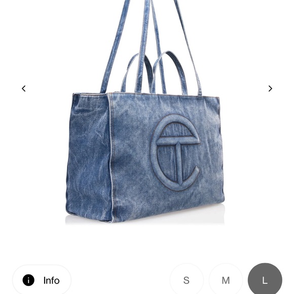 Telfar Shopper Denim - Large BNWT! - Picture 2 of 9